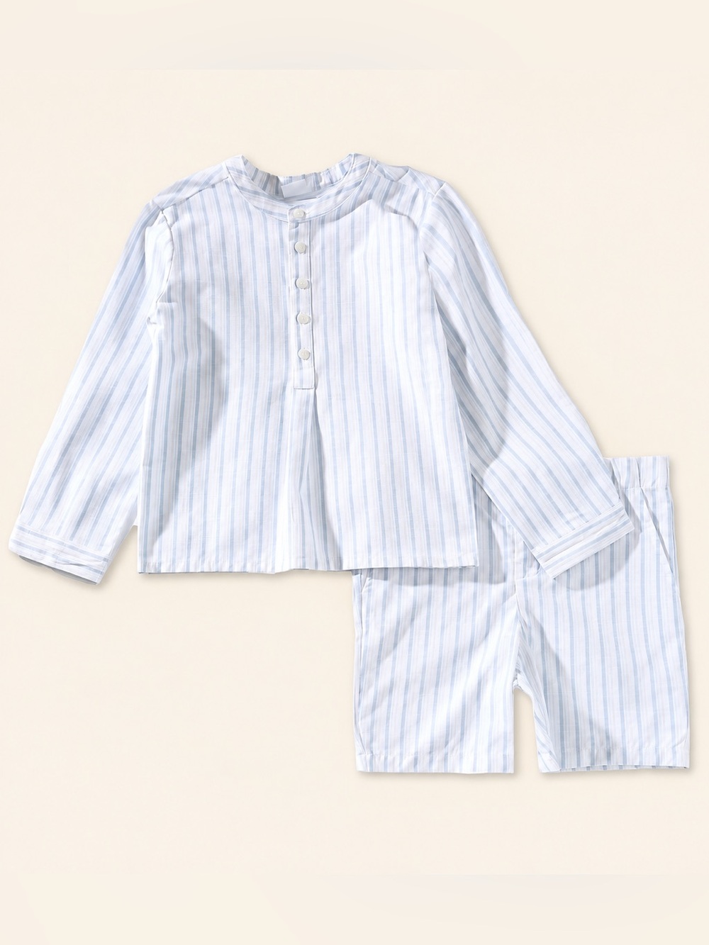 NWT Edgehill Collection x Megan Karp Otto Woven Stripe Shirt & Shorts Set Sz 4T